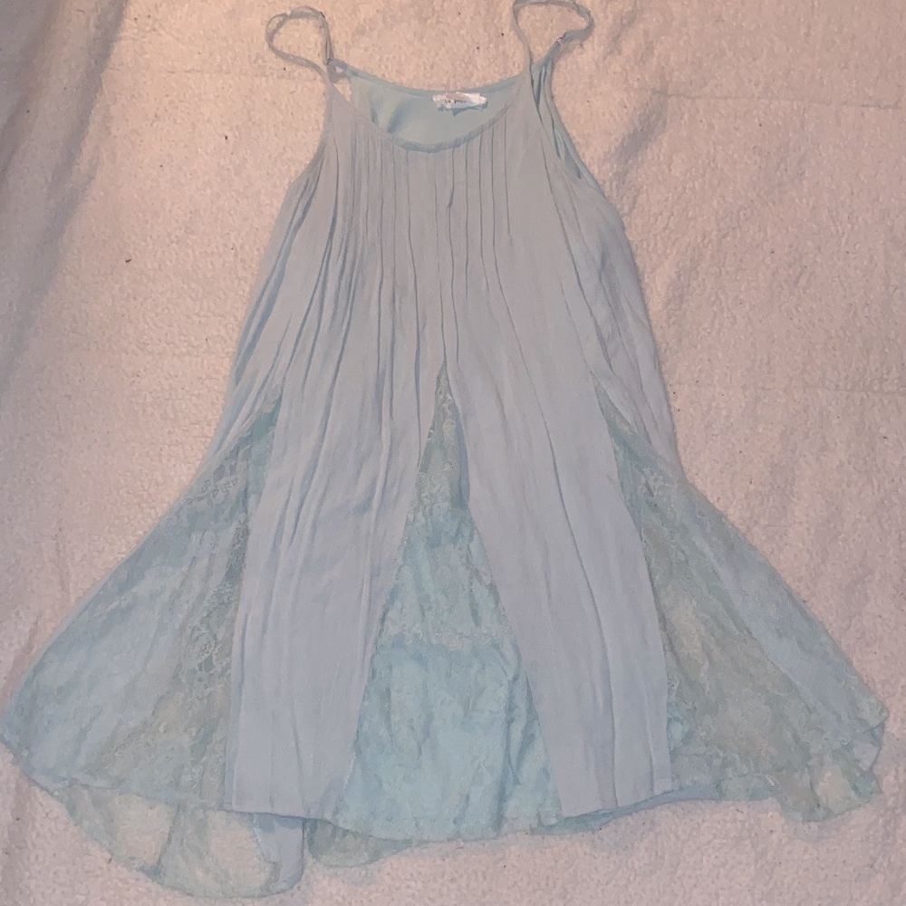 Baby blue dress